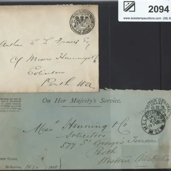 1900 & 1901 Free Frank covers with the 1900 an ...