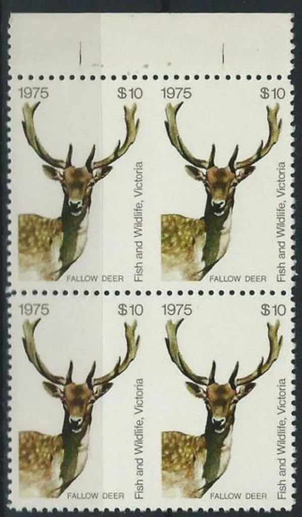 1975 $10 Fallow Deer Fish & Wildlife Victoria ... Image 1++