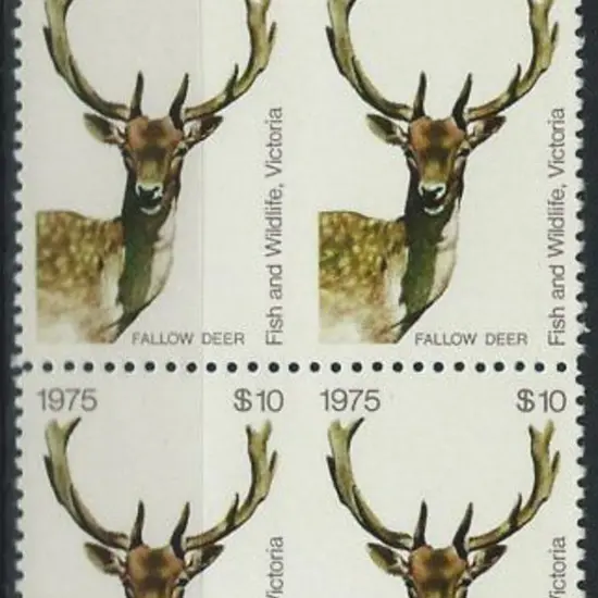 1975 $10 Fallow Deer Fish & Wildlife Victoria ...