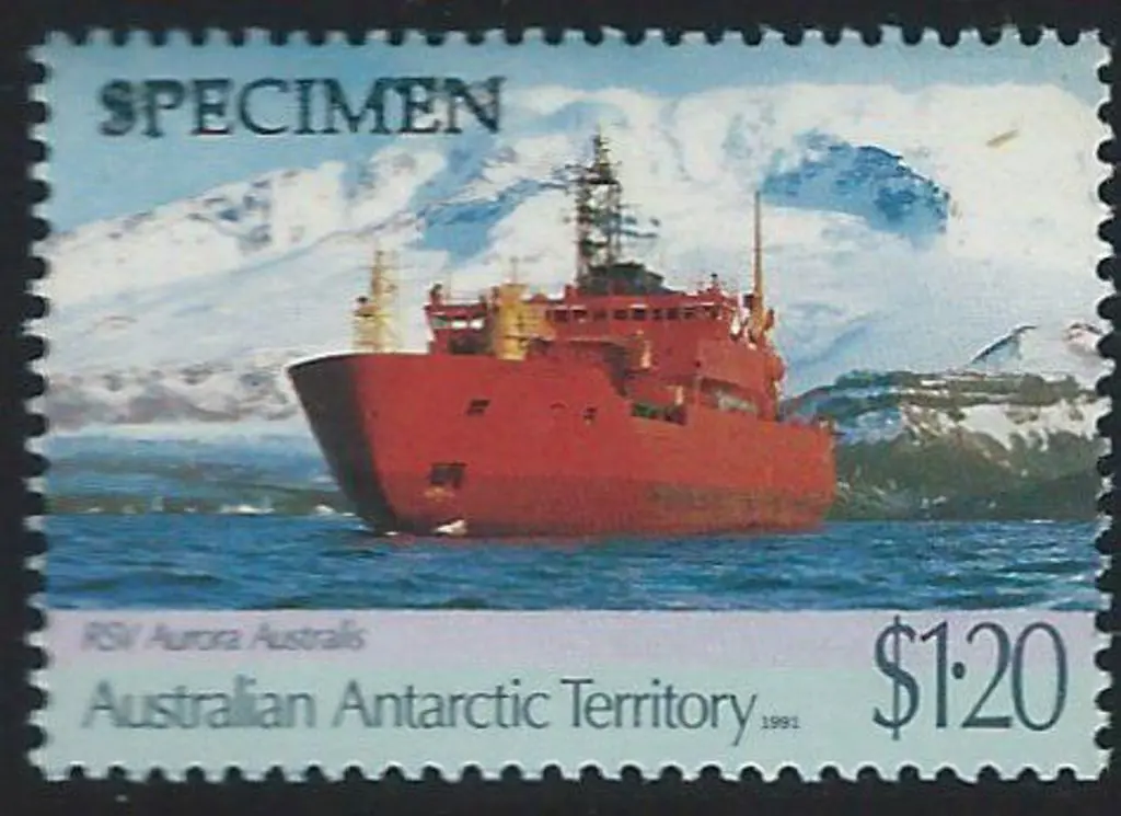 1991 $1.20 Aurora Australis ovptd SPECIMEN, ... Image 1++
