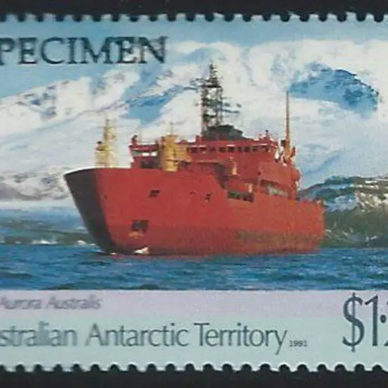 1991 $1.20 Aurora Australis ovptd SPECIMEN, ...