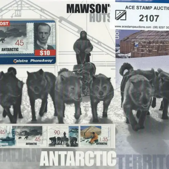 1999 Mawson's Hut $10 Telstra Phonecard & Aust ...