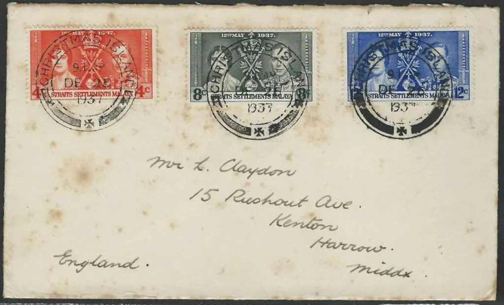 1937 (25th Dec) three complete, clear, crisp ... Image 1++