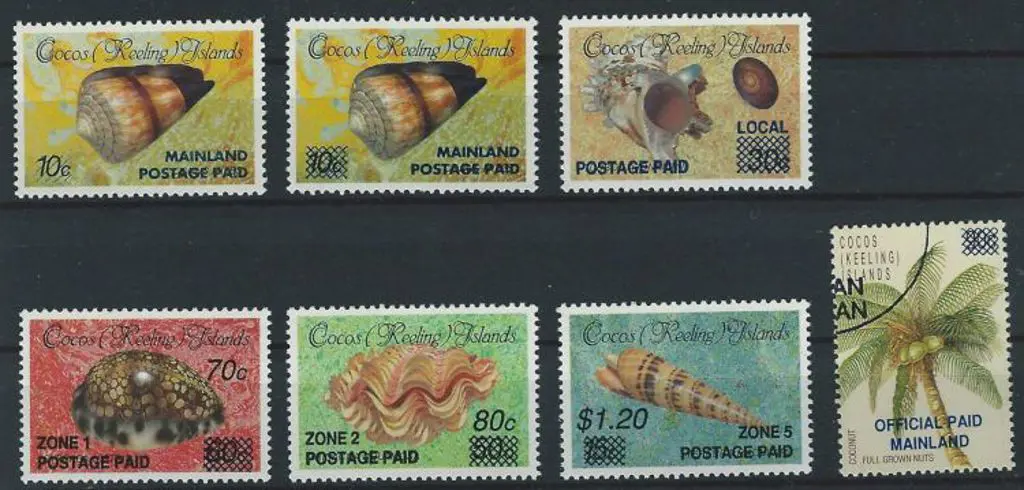 1990/91 Locals & Postage Paid Provisional ovpt set ... Image 1++