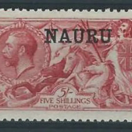 1918/23 2/6d brown, 5/- bright carmine & 10/- deep ...