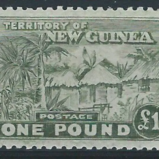 1925 £1 Huts forgery in dull green. Unusually well ...