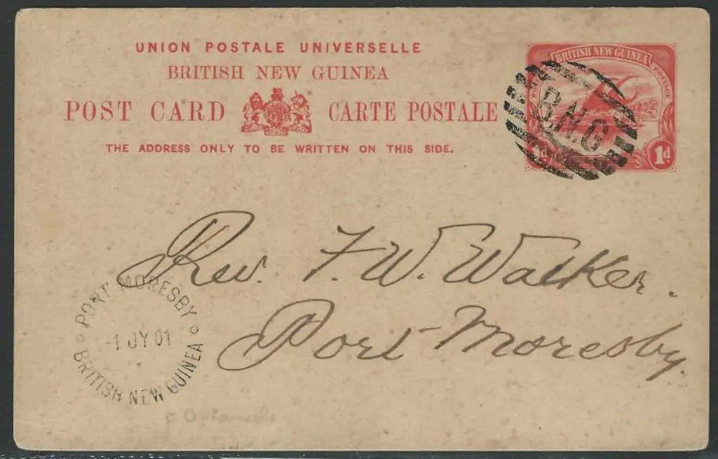 1901 British New Guinea 1d rose-scarlet ... Image 1++