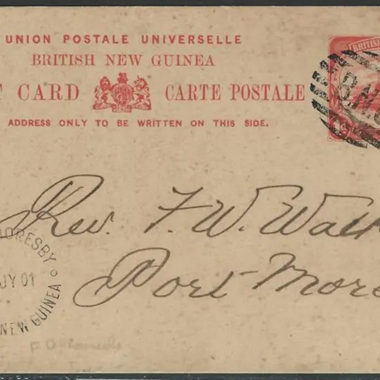 1901 British New Guinea 1d rose-scarlet ...