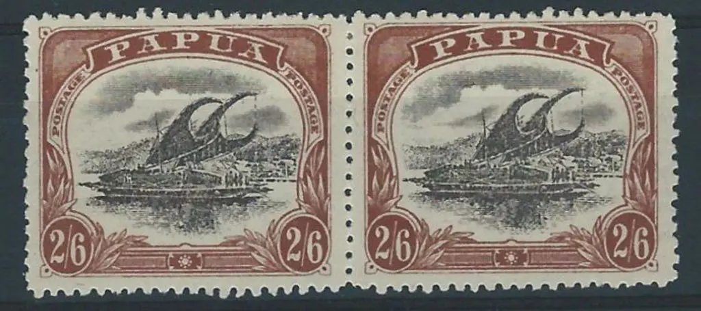 1911 2/6d black & brown Lakatois (type C) ... Image 1++