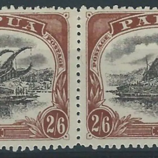 1911 2/6d black & brown Lakatois (type C) ...