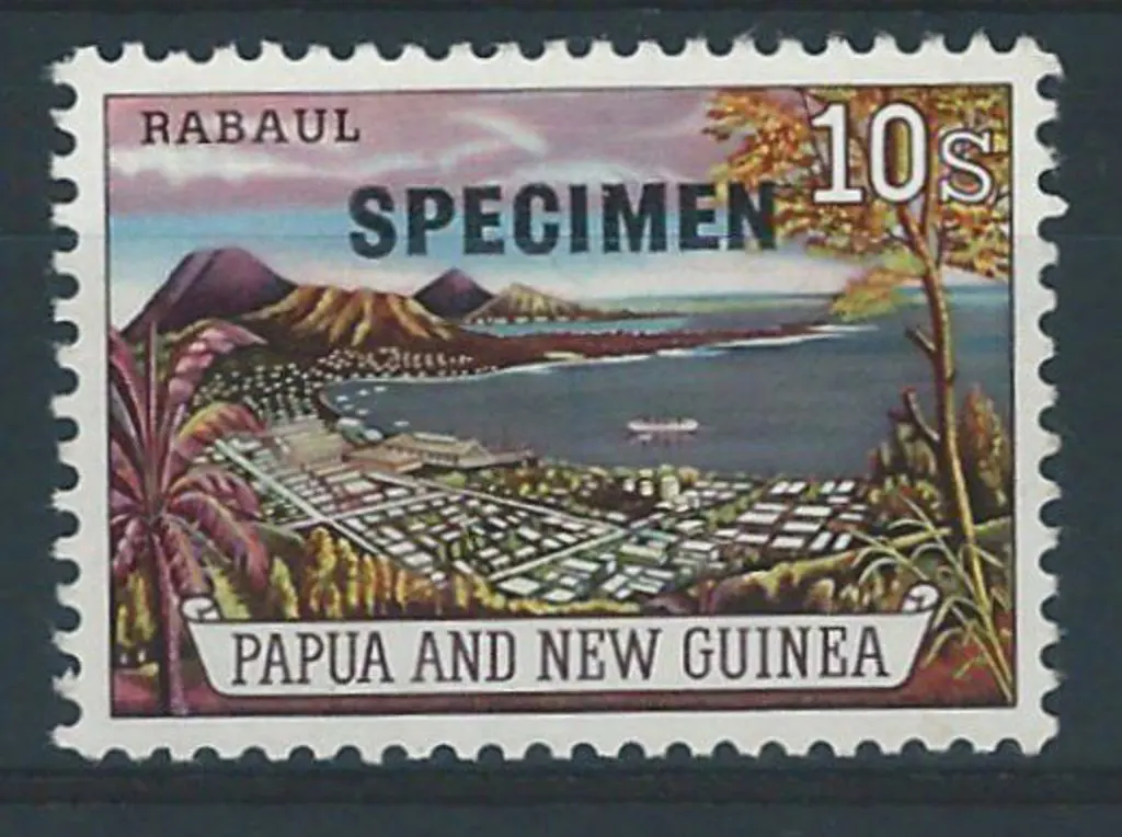 1963 10/- Rabaul overprinted "SPECIMEN" at 15.5mm. ... Image 1++