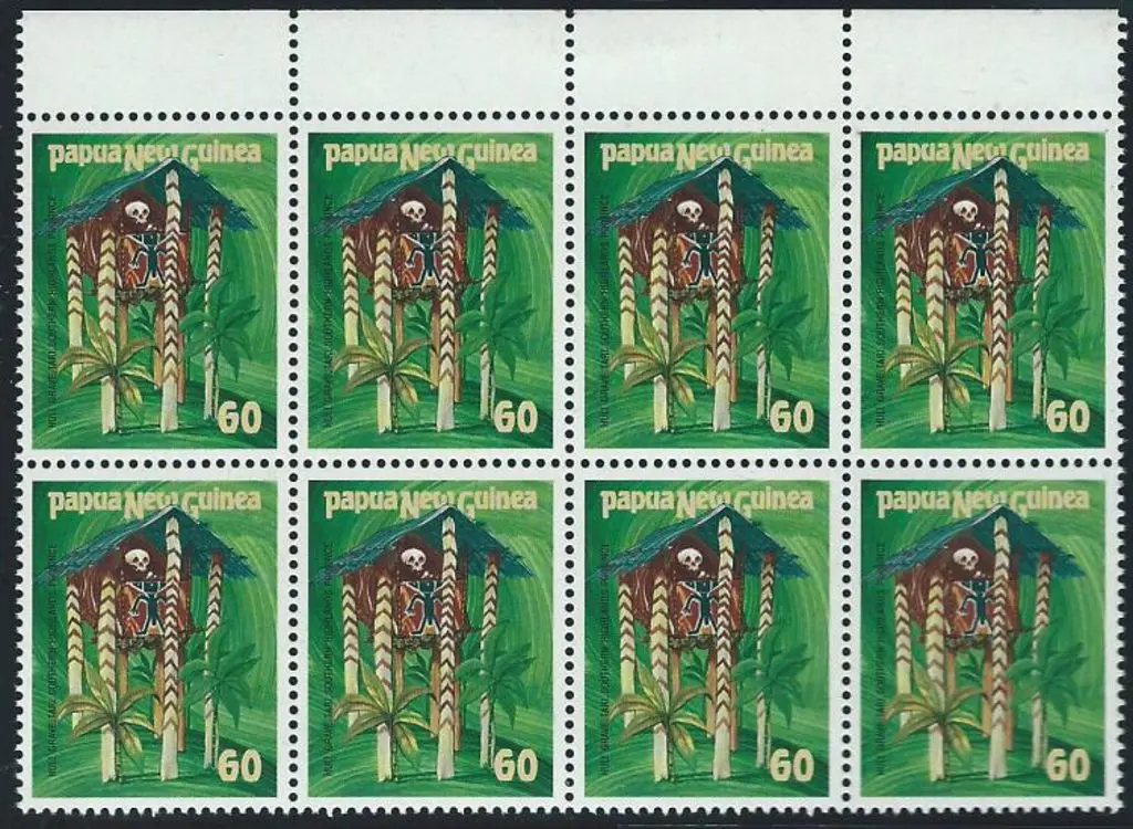 1985 Ceremonial Structures set of 4 Trial stamps ... Image 1++
