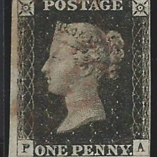 1840 1d intense black with light indistinct ...
