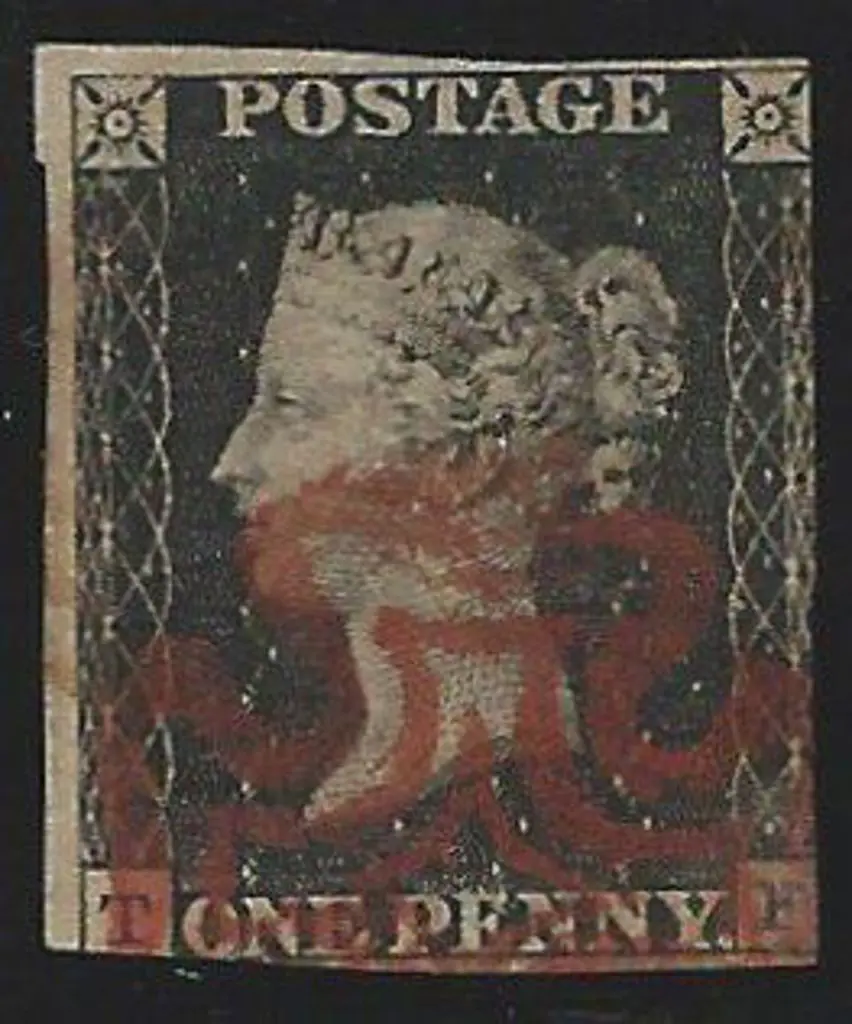 1840 1d black cancelled by part crisp Maltese ... Image 1++