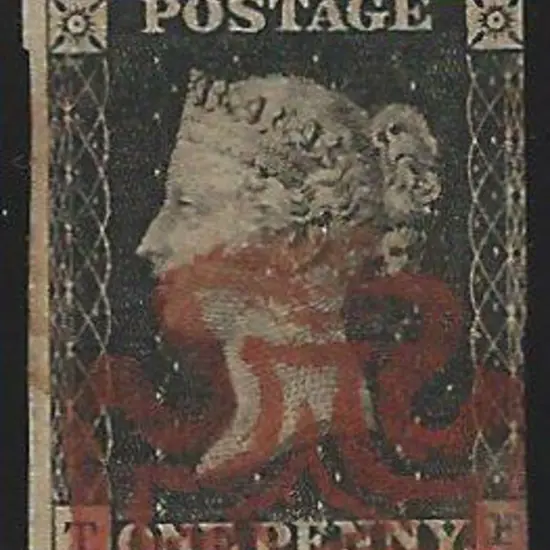 1840 1d black cancelled by part crisp Maltese ...