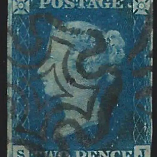 1840 2d blue attractively used by almost complete ...