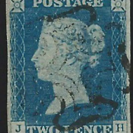 1840 2d pale blue fine used by full Maltese Cross ...