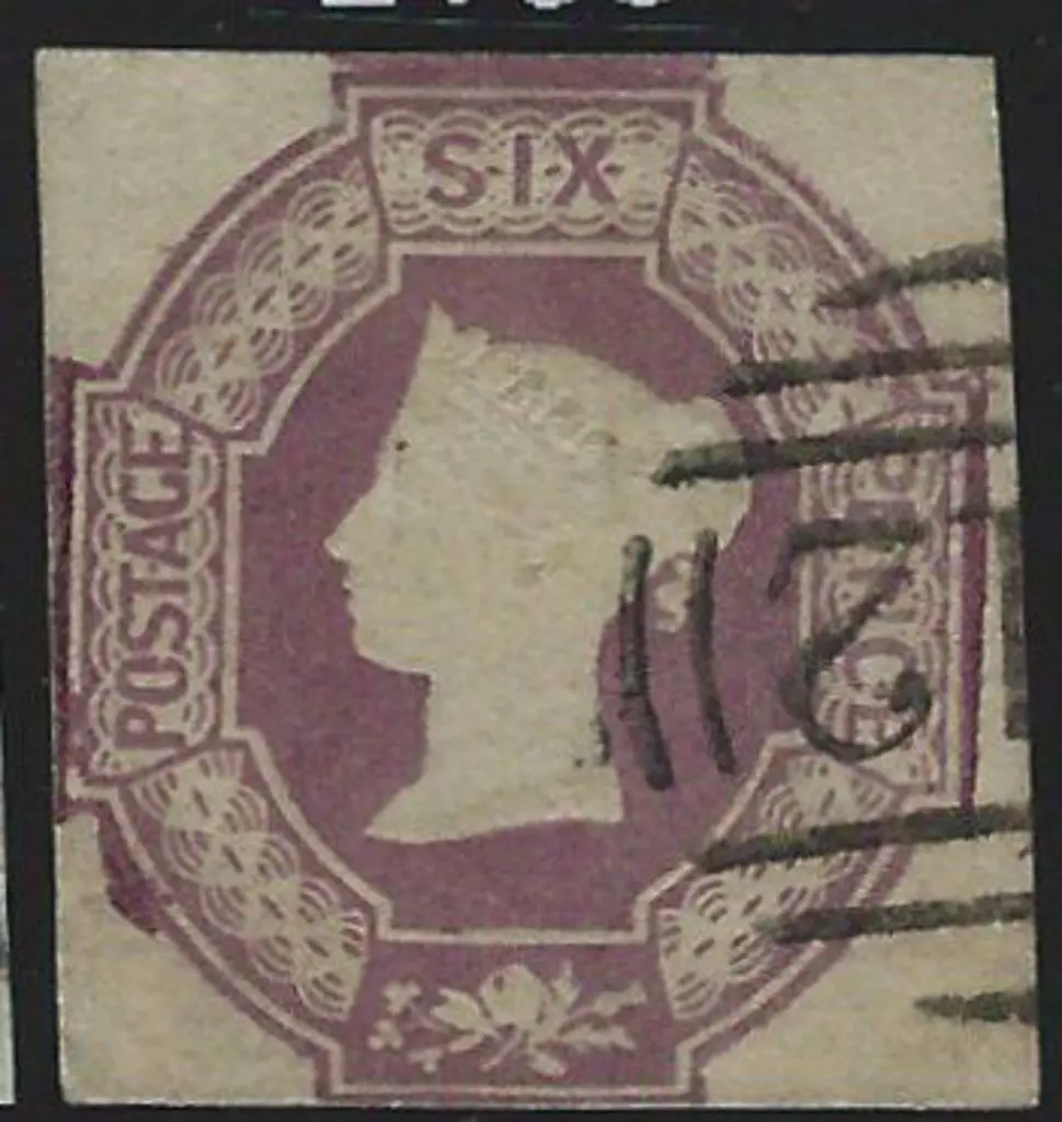 1847 6d dull lilac embossed. Fine used by partial ... Image 1++