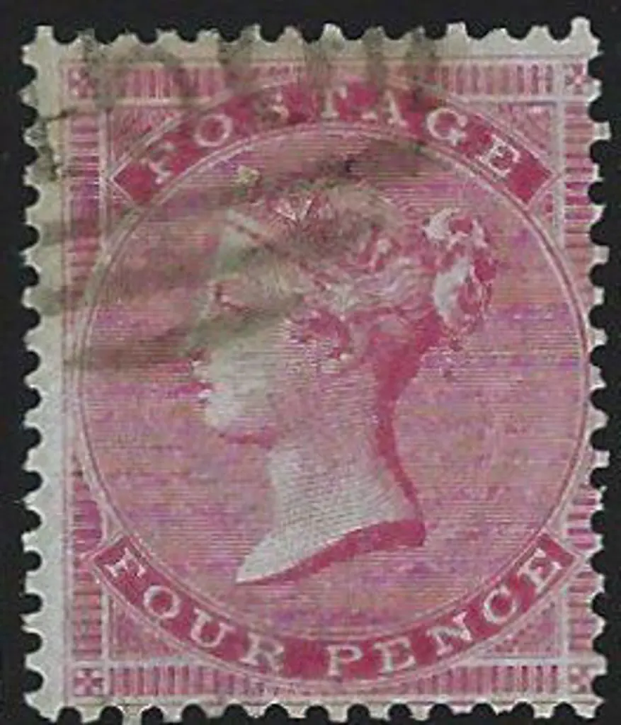 1855 4d carmine on slightly blued paper. F/U with ... Image 1++
