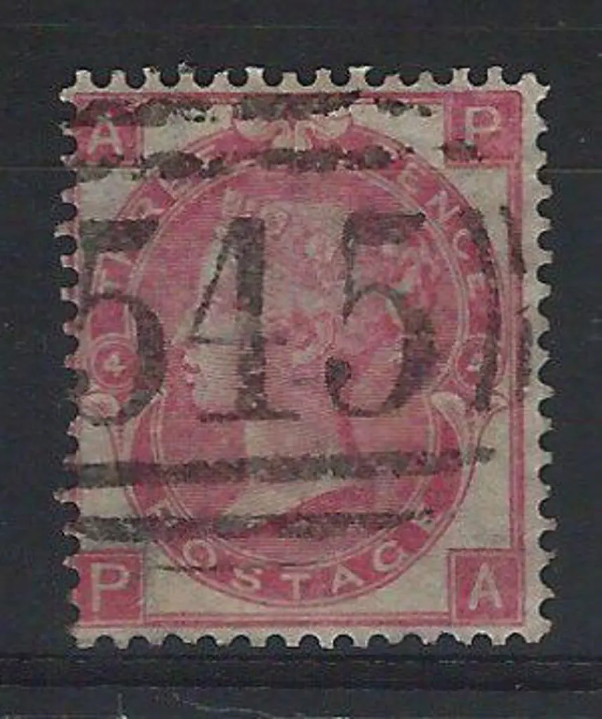 1865 3d rose QV, Plate 4 F/U with clear "545" ... Image 1++