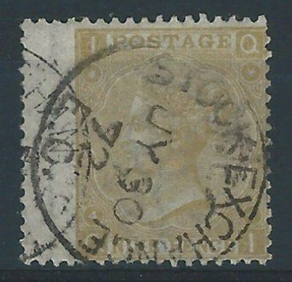 1867 9d straw QV, Plate 4. Good to fine used with ... Image 1++