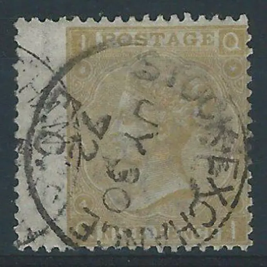 1867 9d straw QV, Plate 4. Good to fine used with ...
