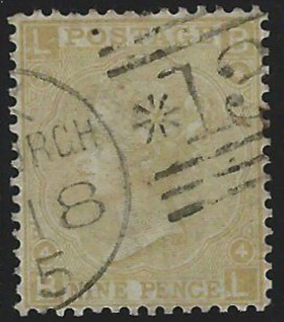 1867 9d pale straw, plate 4 fine used with neat & ... Image 1++