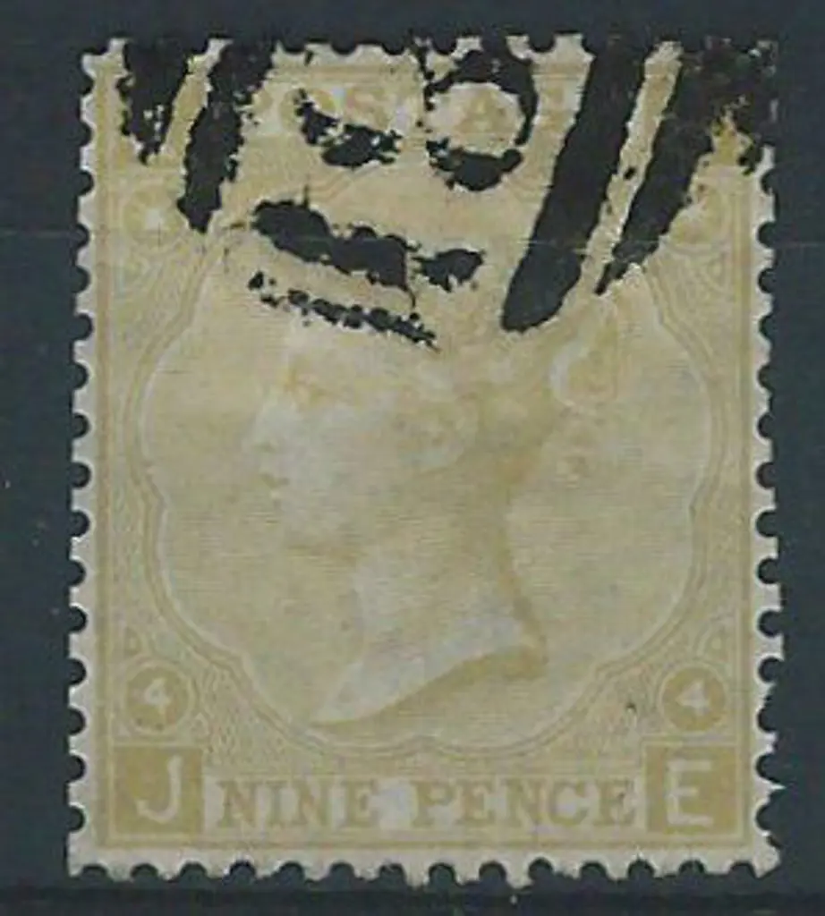 1867 9d pale straw, Plate 4.  Fine used with ... Image 1++