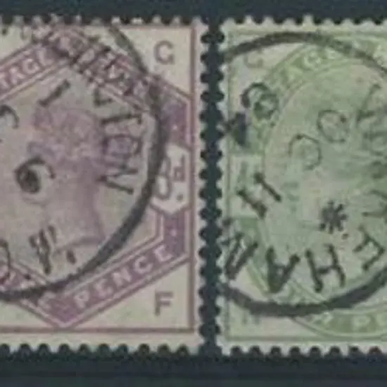 1883 2d, 2½d, 3d, 4d, 5d, 6d QV lilac & greens ...
