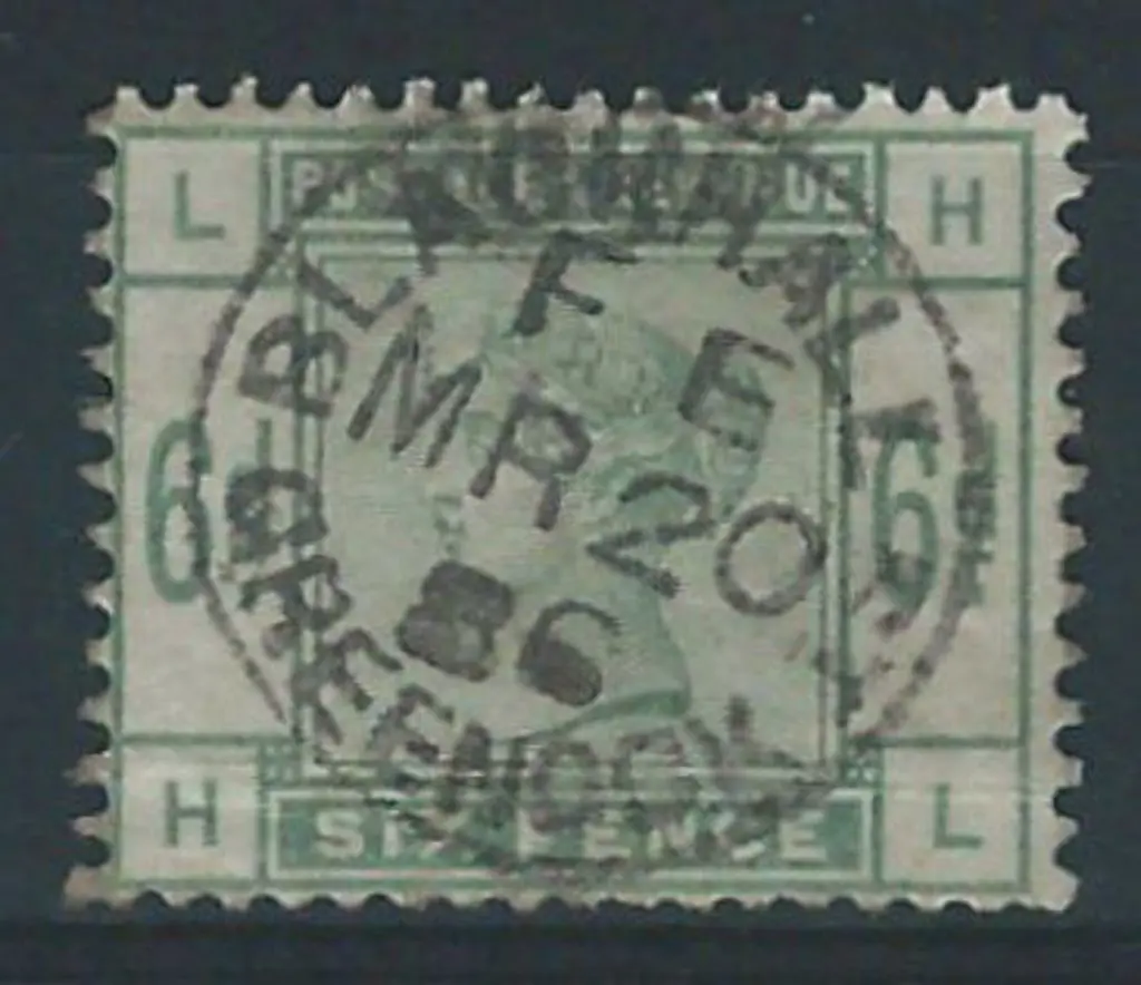 1883 6d dull green QV. Fine used with true colour ... Image 1++