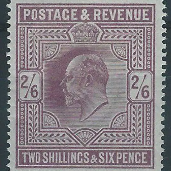 1902 2/6d dull purple KEVII. Fresh MLH. SG 262 ...