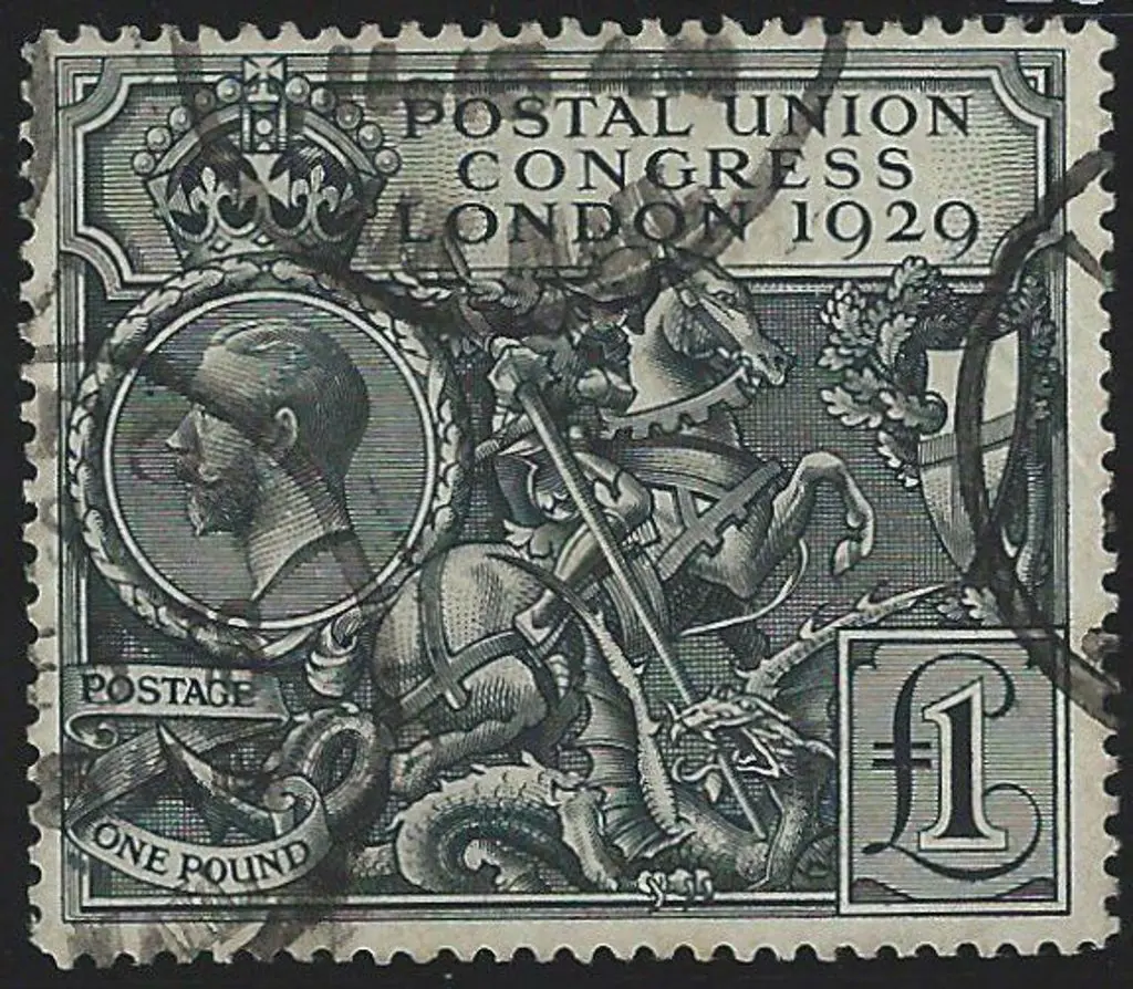 1929 £1 PUC. Good used with three partial ... Image 1++
