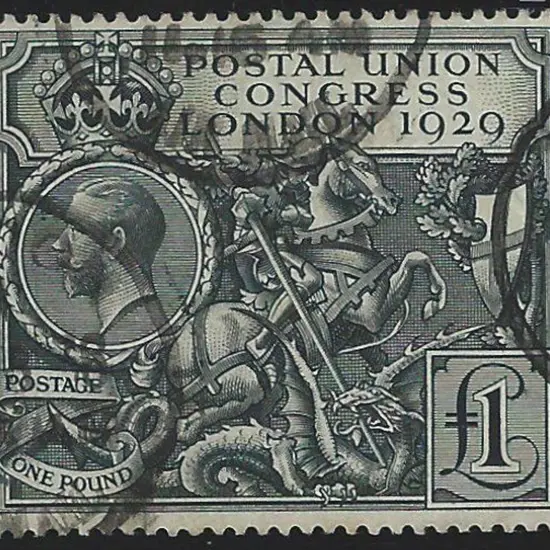 1929 £1 PUC. Good used with three partial ...