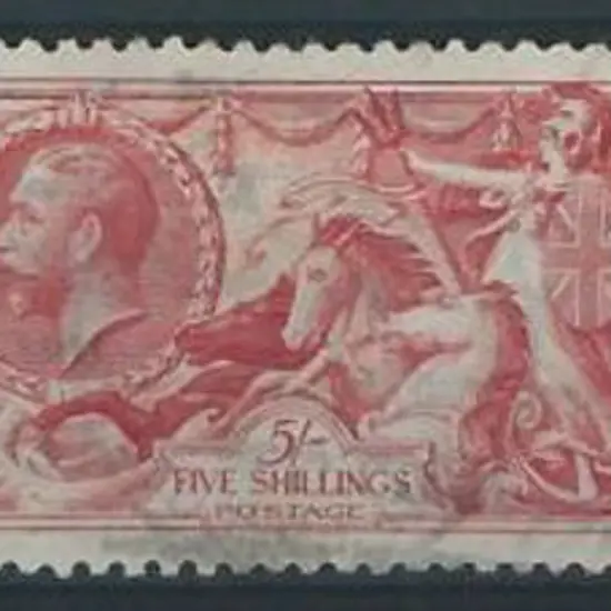 1934 Re-engraved Seahorses set used, the 2/6d with ...