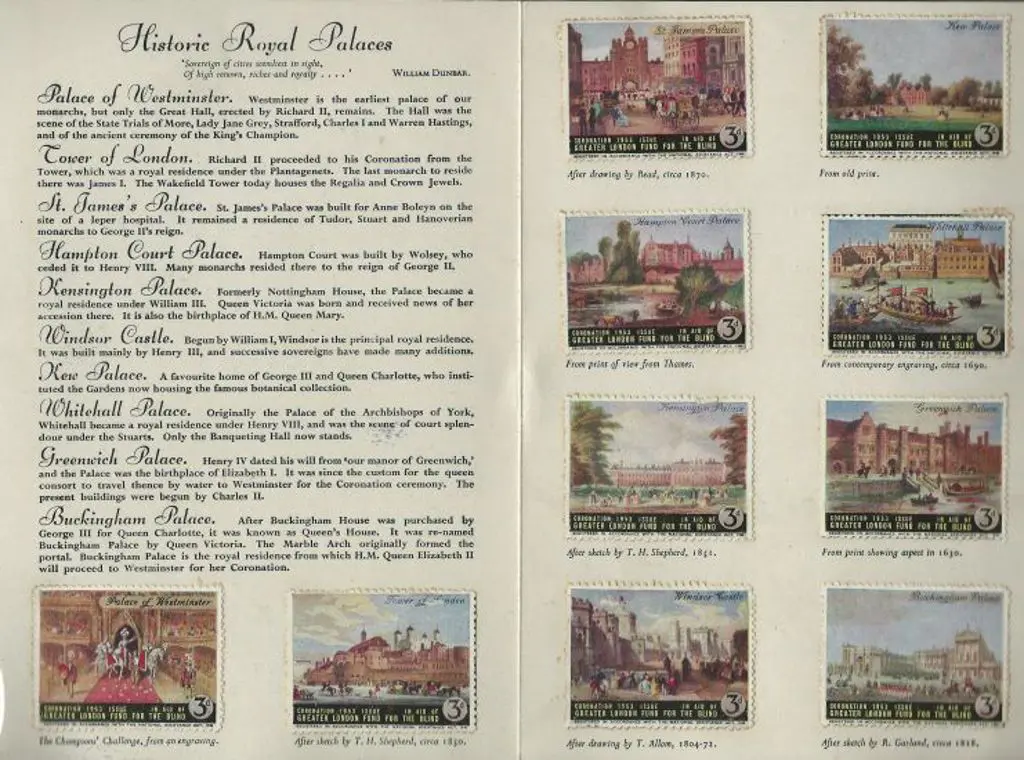 1953 2/6d QEII Coronation Poster Stamps folder ... Image 1++
