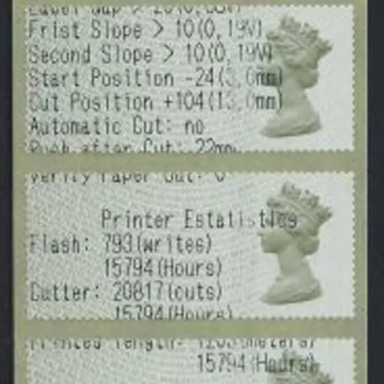 2010  QEII Machin "Post & Go" test strip of 6½ ...