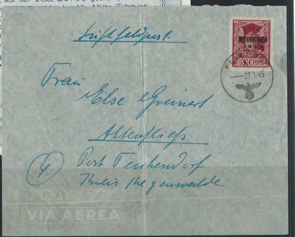 Aegean Islands (Rhodes) – German Occupation 1945 ... Image 1++