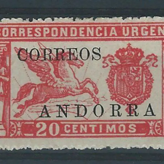 Andorra-Spanish 1928 20c Urgent Correspondence MLH ...
