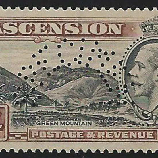 Ascension 1934 ½d - 5/- KGV Pictorials set of 10 ...
