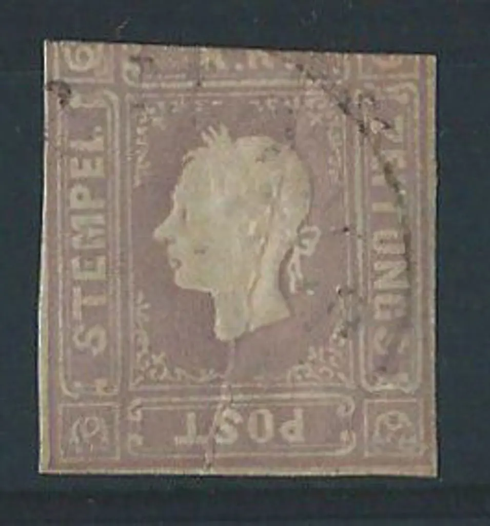 Austria 1858 Newspaper Stamp, pale lilac, with 3 ... Image 1++