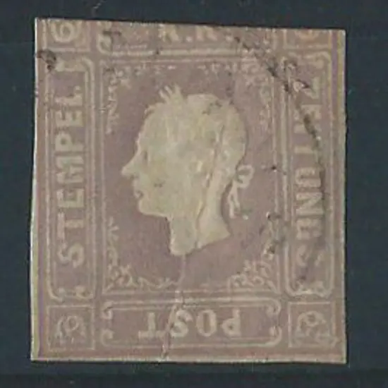 Austria 1858 Newspaper Stamp, pale lilac, with 3 ...