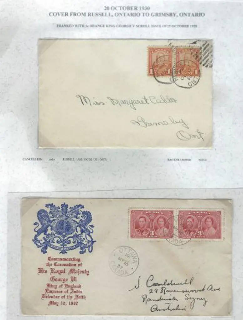 Canada 1930 (20th Oct) Ontario internal use cover ... Image 1++