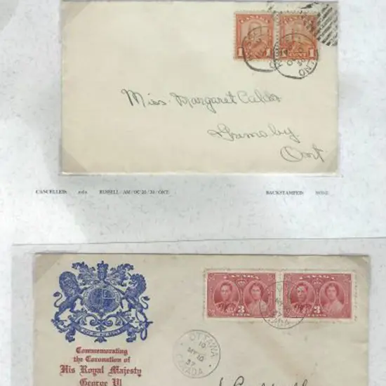Canada 1930 (20th Oct) Ontario internal use cover ...