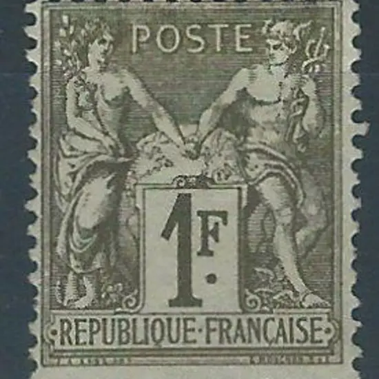 France 1876/85 1f Peace & Commerce Type A. MLH ...