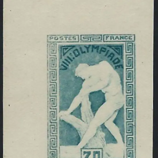 France 1924 30¢ Paris Olympic colour trial/proof ...