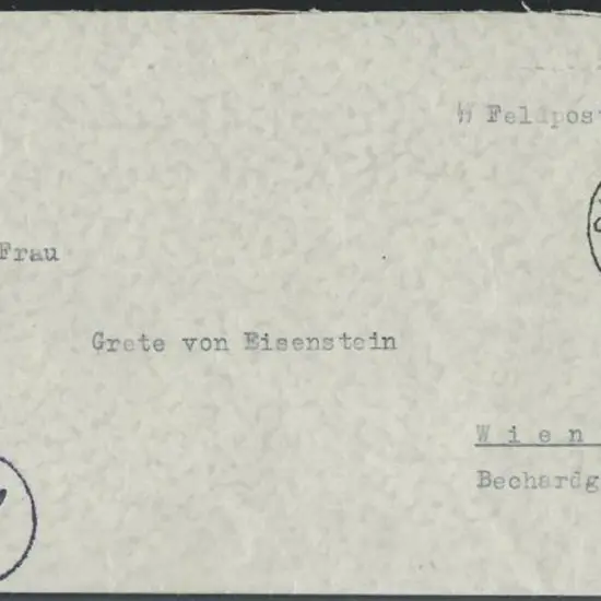 Germany 1942 (2nd Jan) Feldpost stampless cover to ...