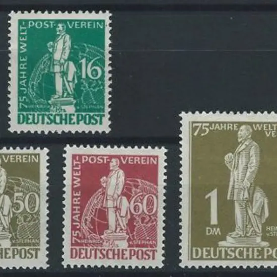 Germany-Berlin 1949 UPU set of 7. Fresh MLH. SG ...