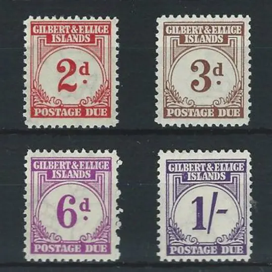 Gilbert & Ellice Is. 1940 1d to 1/6d Postage Dues. ...