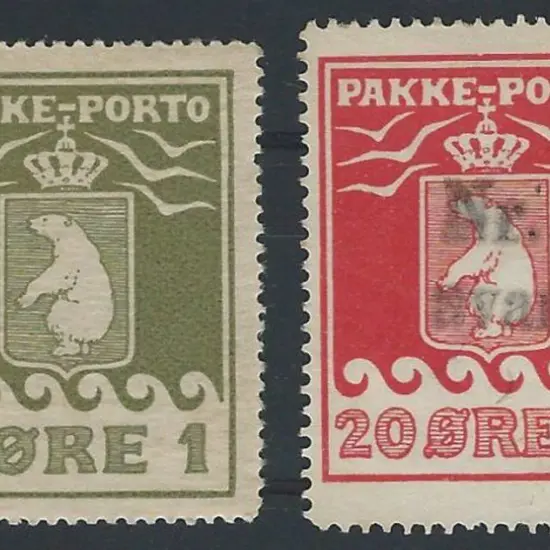 Greenland 1905 1ö olive Parcel Post MUH (corner ...