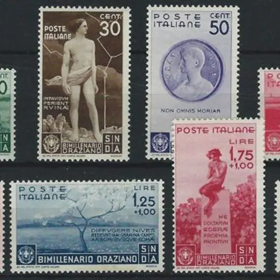 Italy 1936 Bimillenary of Horace postage set of 8. ...
